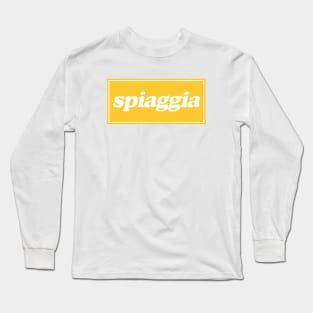 Spiagga Yellow Retro Long Sleeve T-Shirt